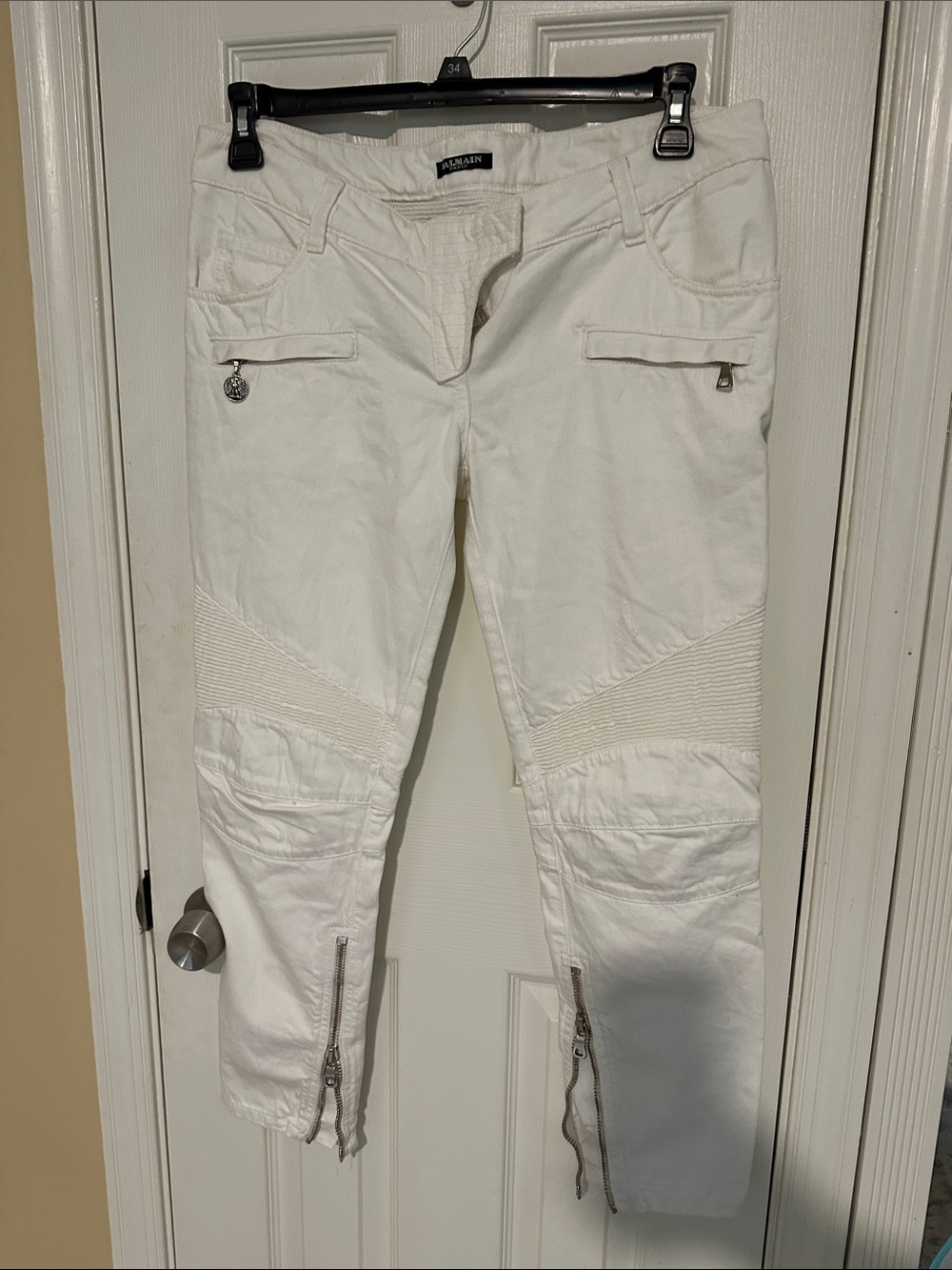 Balmain White jeans made in France